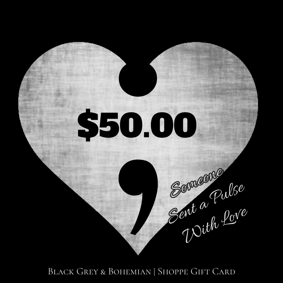 Pulse Card | Black Grey & Bohemian Gift Card, E Card