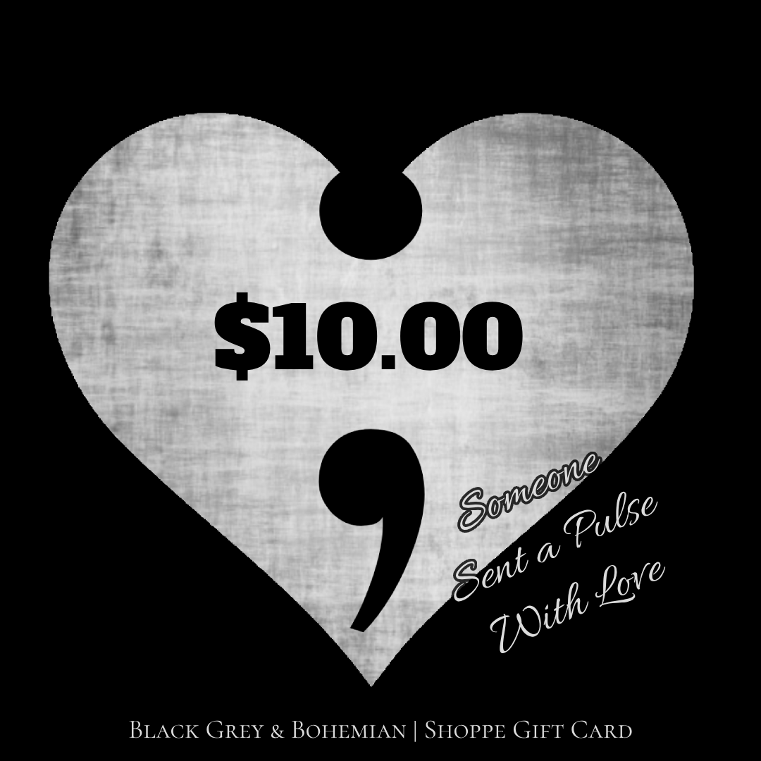 Pulse Card | Black Grey & Bohemian Gift Card, E Card